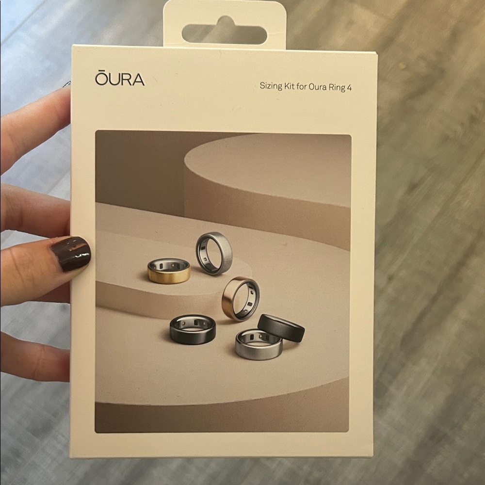 Oura Ring Sizing Set with Gold, Silver, and Black Options